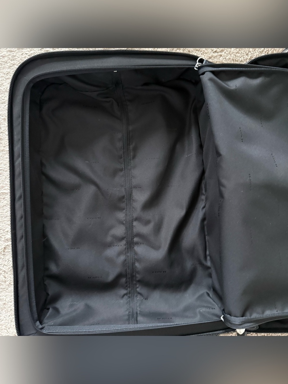 Coach Gray and Black Signature Carry-On Spinner - Picture 9 of 13